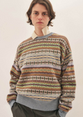 Lorne Oversized Fairisle Crewneck - Vintage Multi