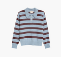 Edie Stripe Polo Shirt - Vintage with Port