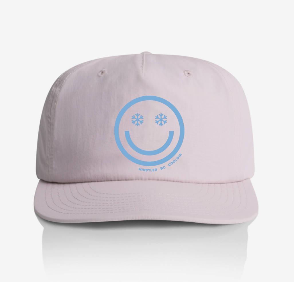 Adult Cooloir Hat - Lilac Smiley Face