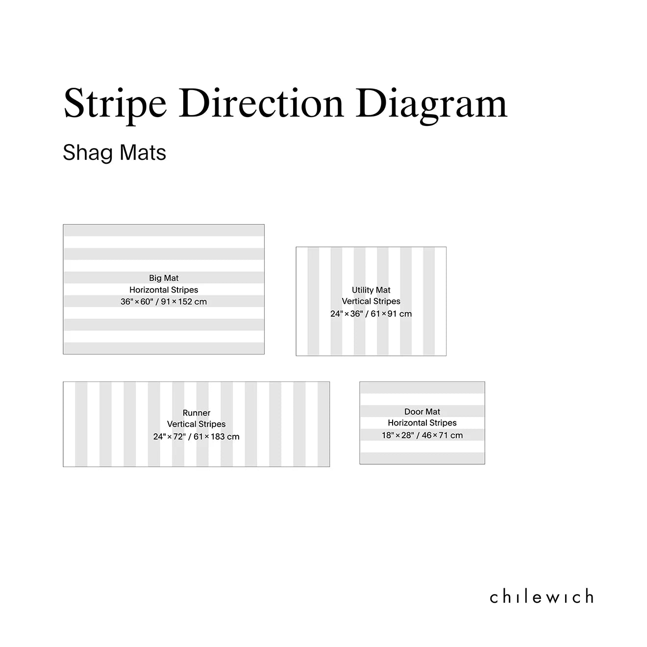 Shuffle Stripe Shag Utility in Petunia - 24 x 36