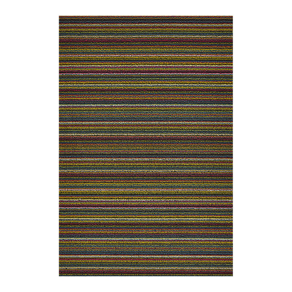 Skinny Stripe Shag Utility in Bright Multi - 24 x 36