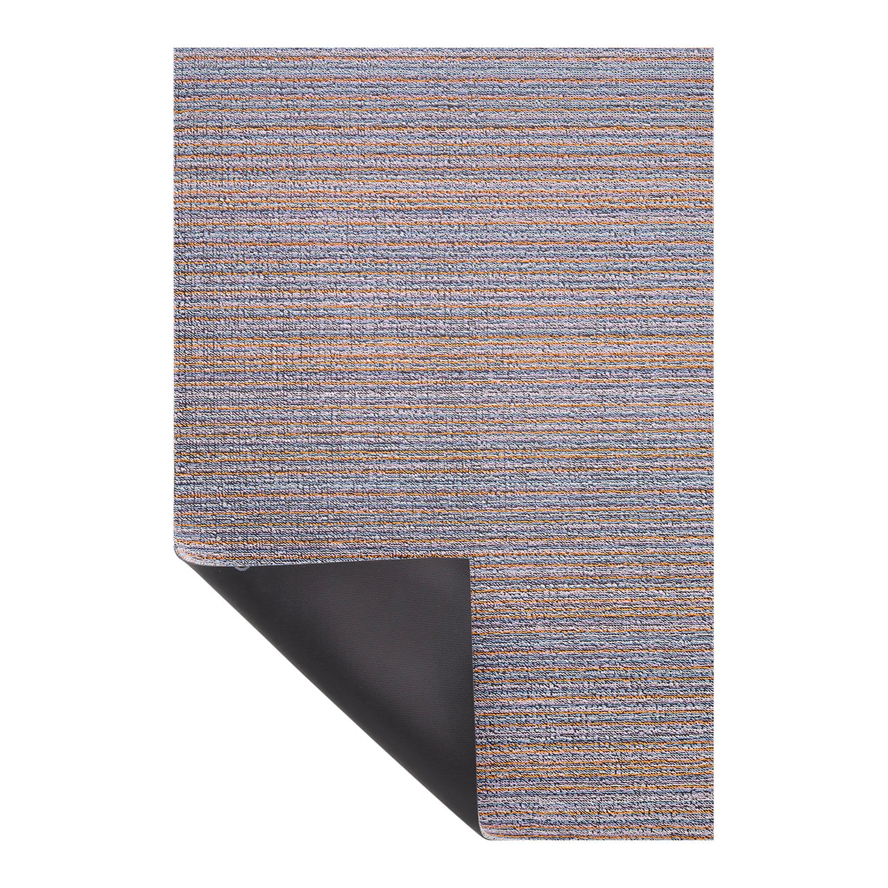 Skinny Stripe Shag Utility in Periwinkle - 24 x 36