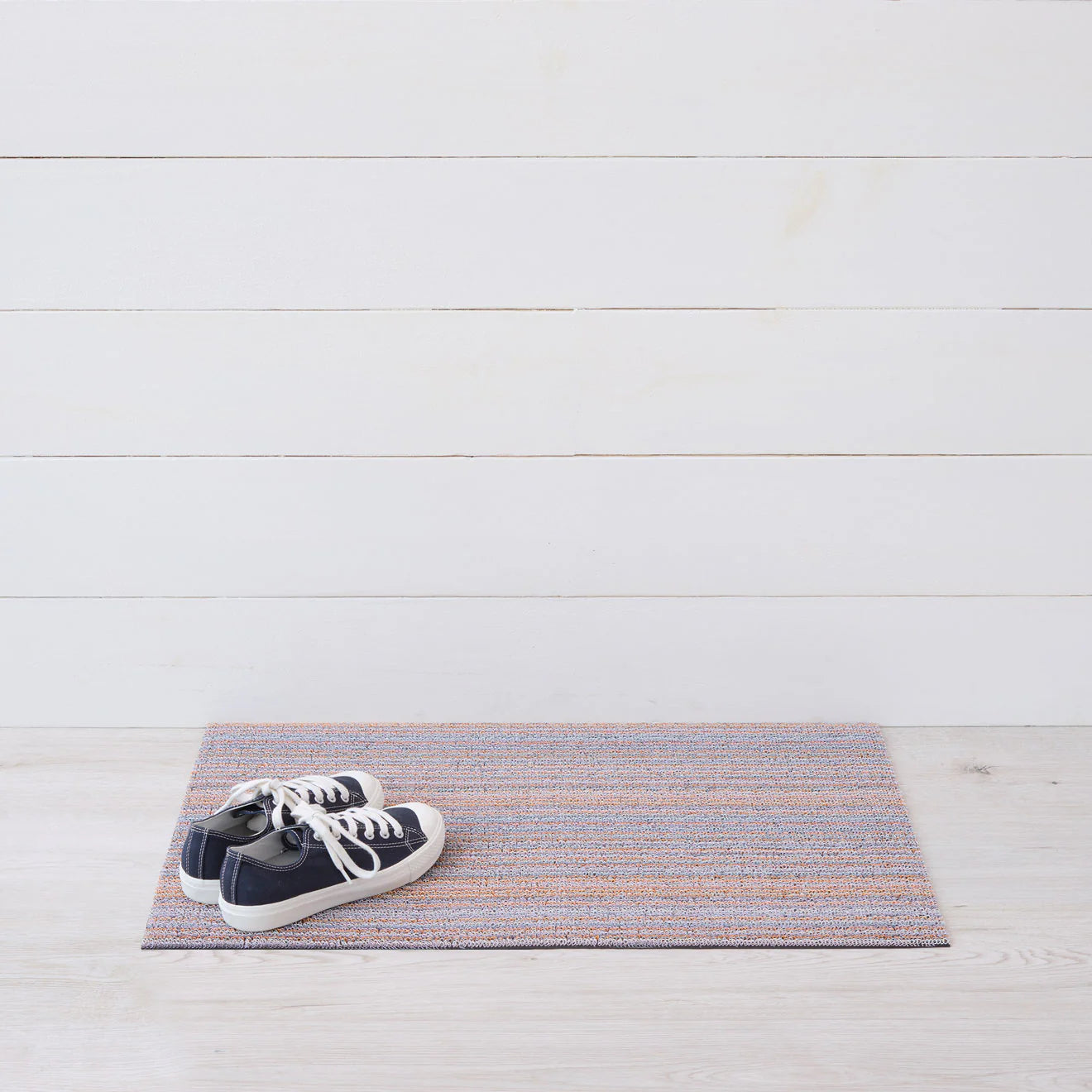 Skinny Stripe Shag Utility in Periwinkle - 24 x 36