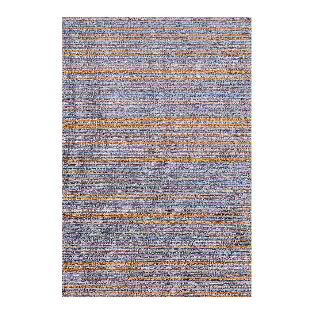 Skinny Stripe Shag Utility in Periwinkle - 24 x 36