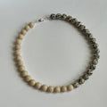 Stone Necklace - Dalmation & Fossil Jasper