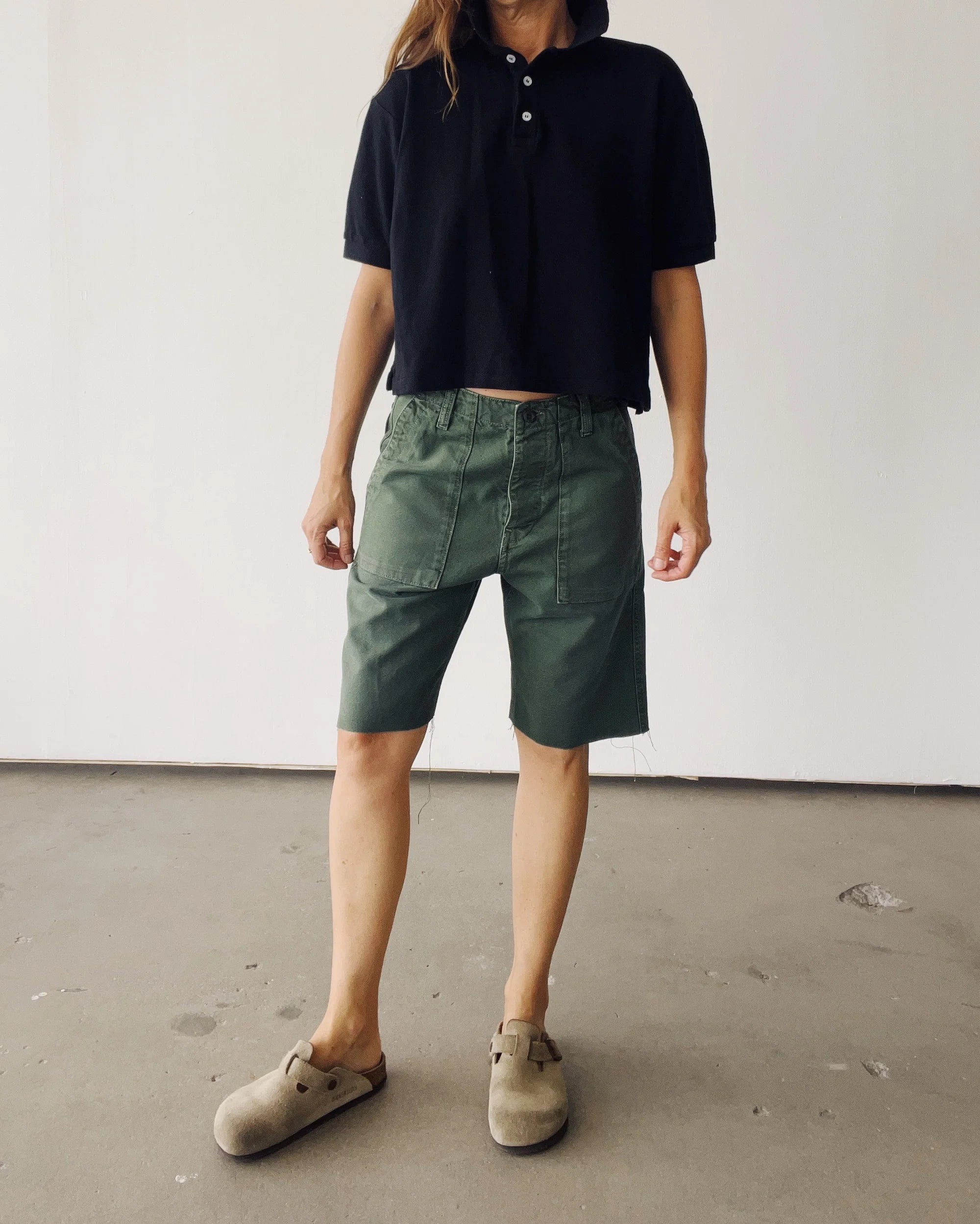 Boxy Polo - Black