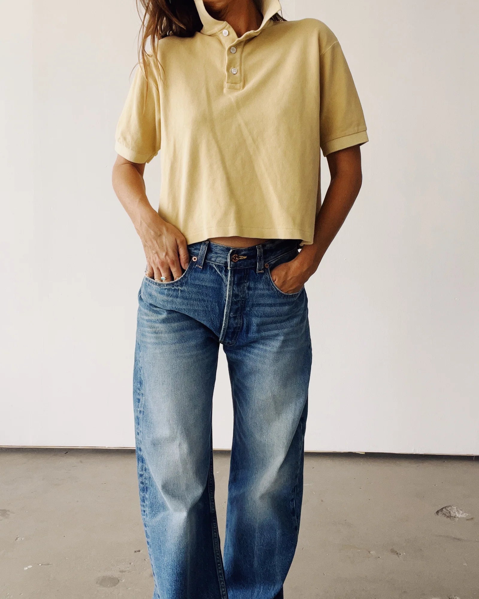 Boxy Polo - Sand
