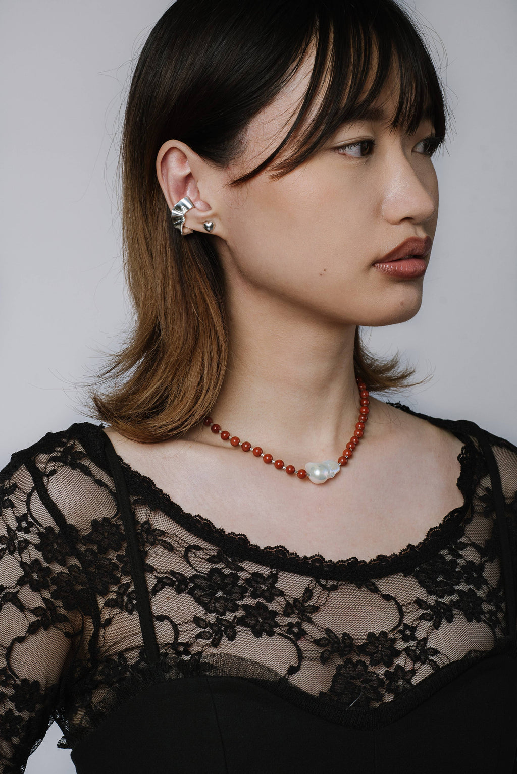 Mila II Necklace with Fireball Pearl