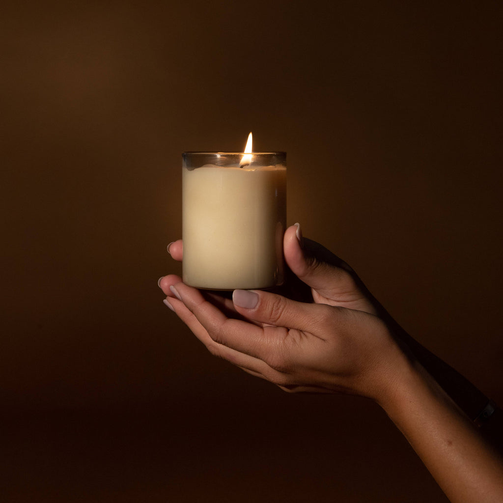 The Sauna - Cedar + Mist - 8oz Glass Candle
