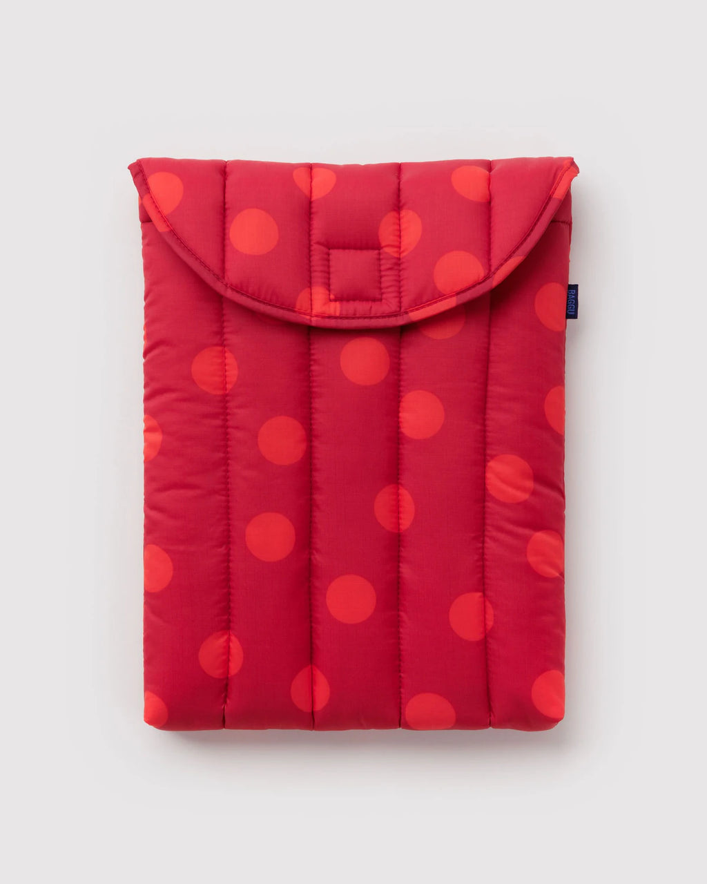 Puffy Laptop Sleeve 13"/14" - Red Polka Dot