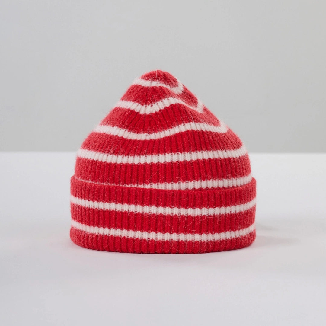 Classic Beanie - Crimson Stripe