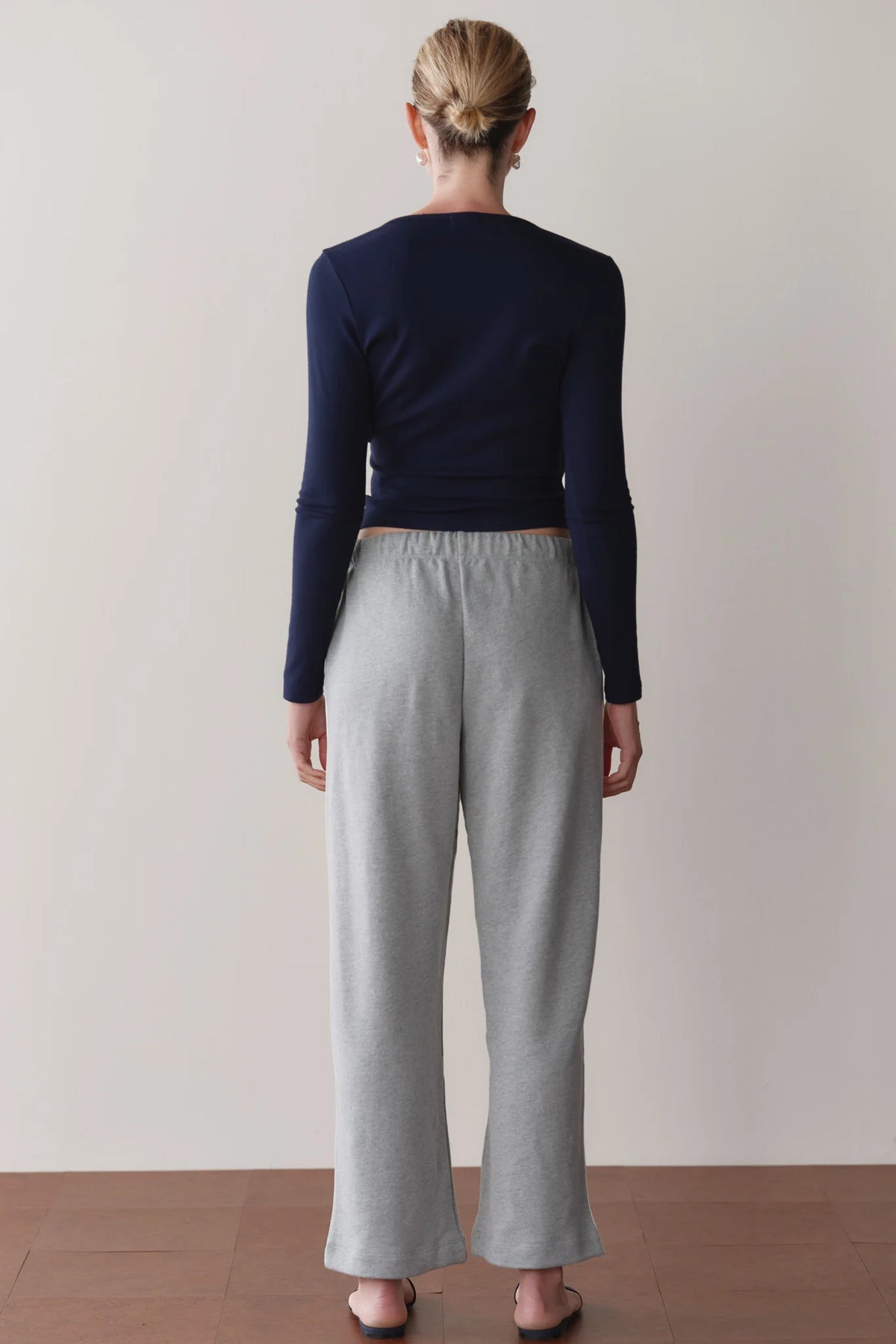 Eco Terry Stripe Crop Pant